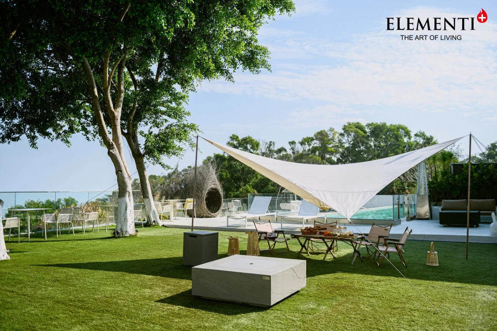 Elementi Capertee Gas Fire Pit Table | Space Grey