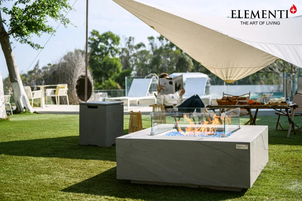 Elementi Capertee Gas Fire Pit Table | Space Grey