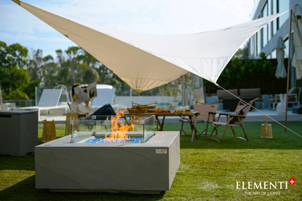 Elementi Capertee Gas Fire Pit Table | Space Grey