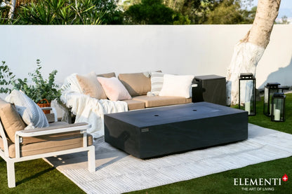 Elementi Cape Town Gas Fire Pit Table | Slate Black