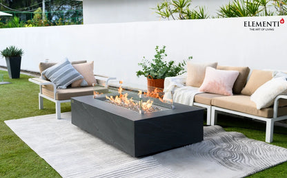 Elementi Cape Town Gas Fire Pit Table | Slate Black
