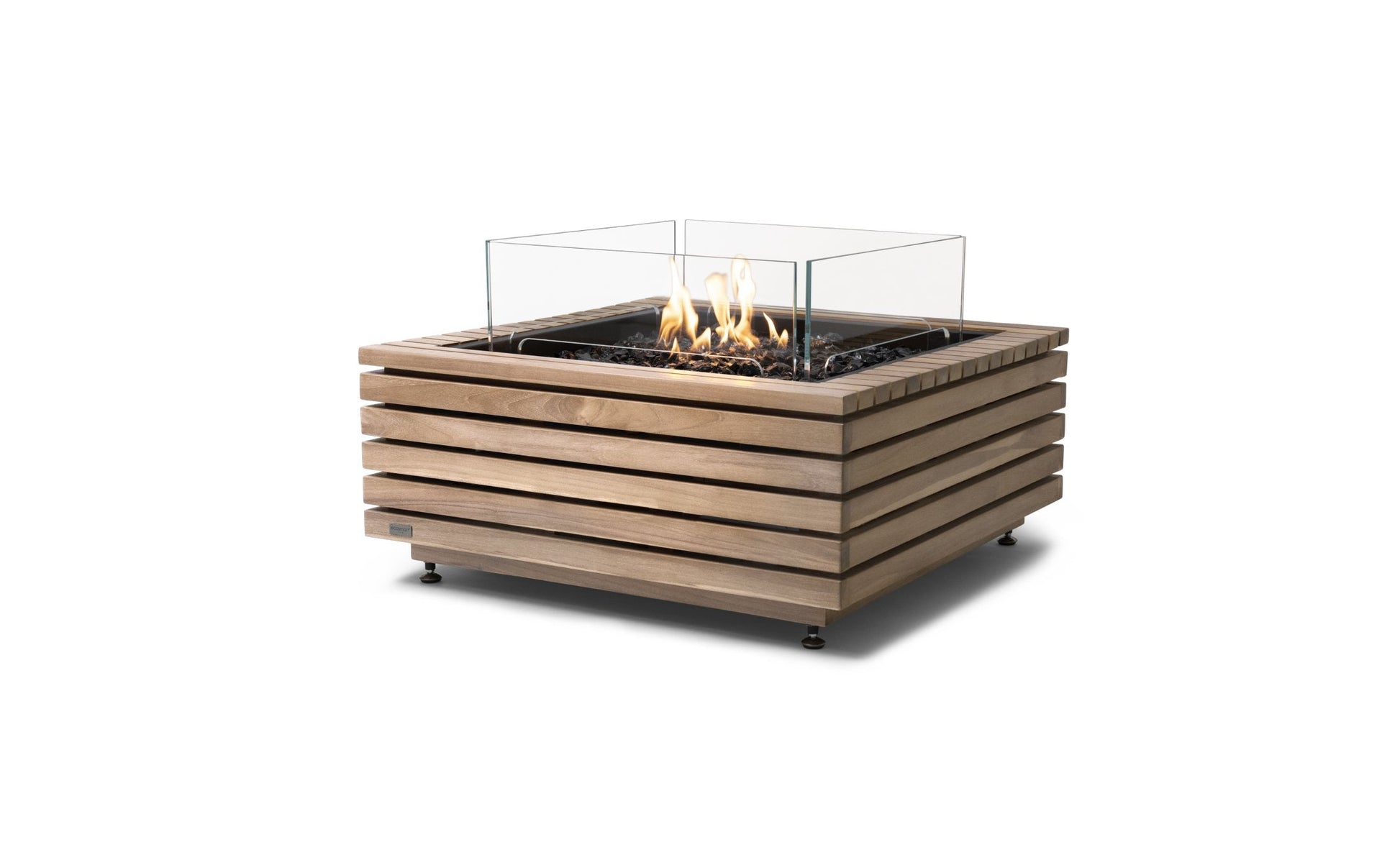 EcoSmart Fire Base 30 Fire Pit Table Teak