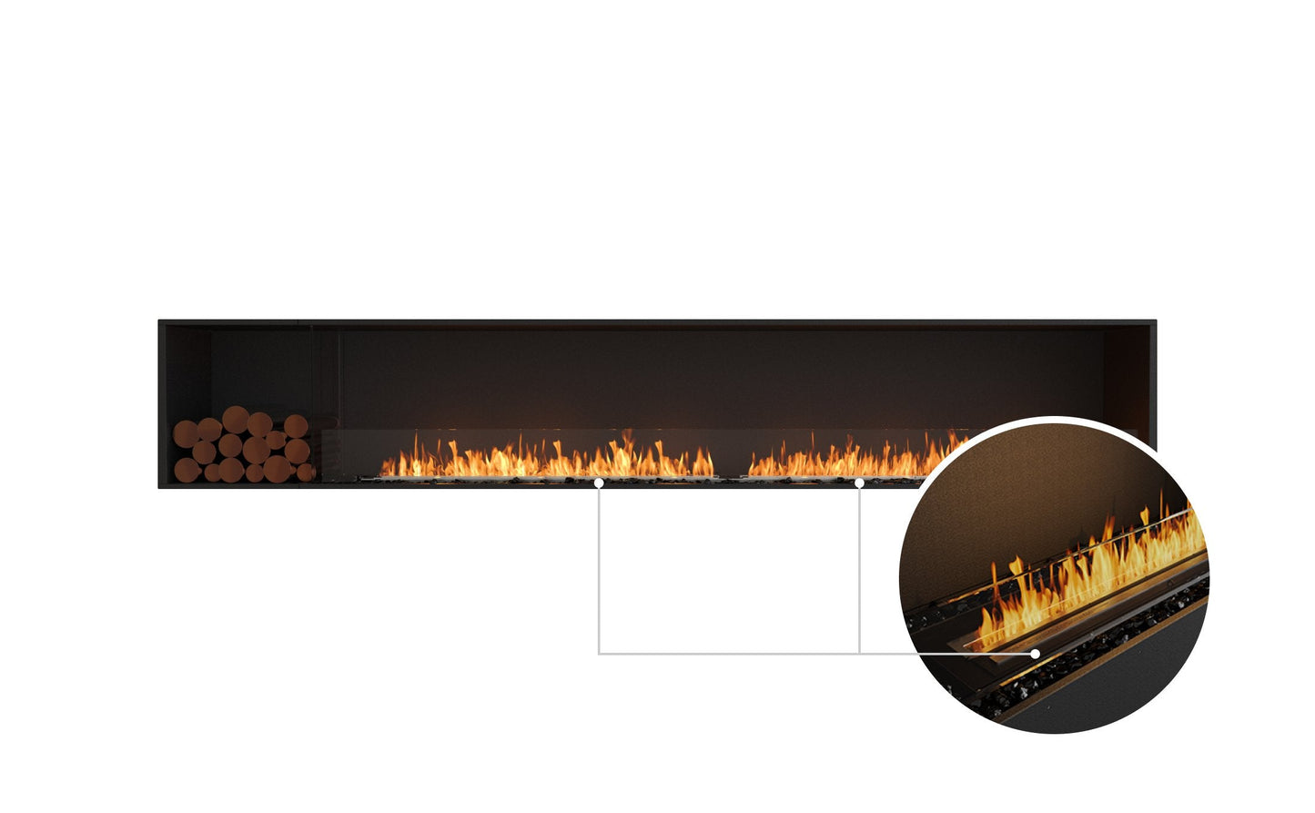 EcoSmart Fire Flex 122SS Fireplace Insert studio