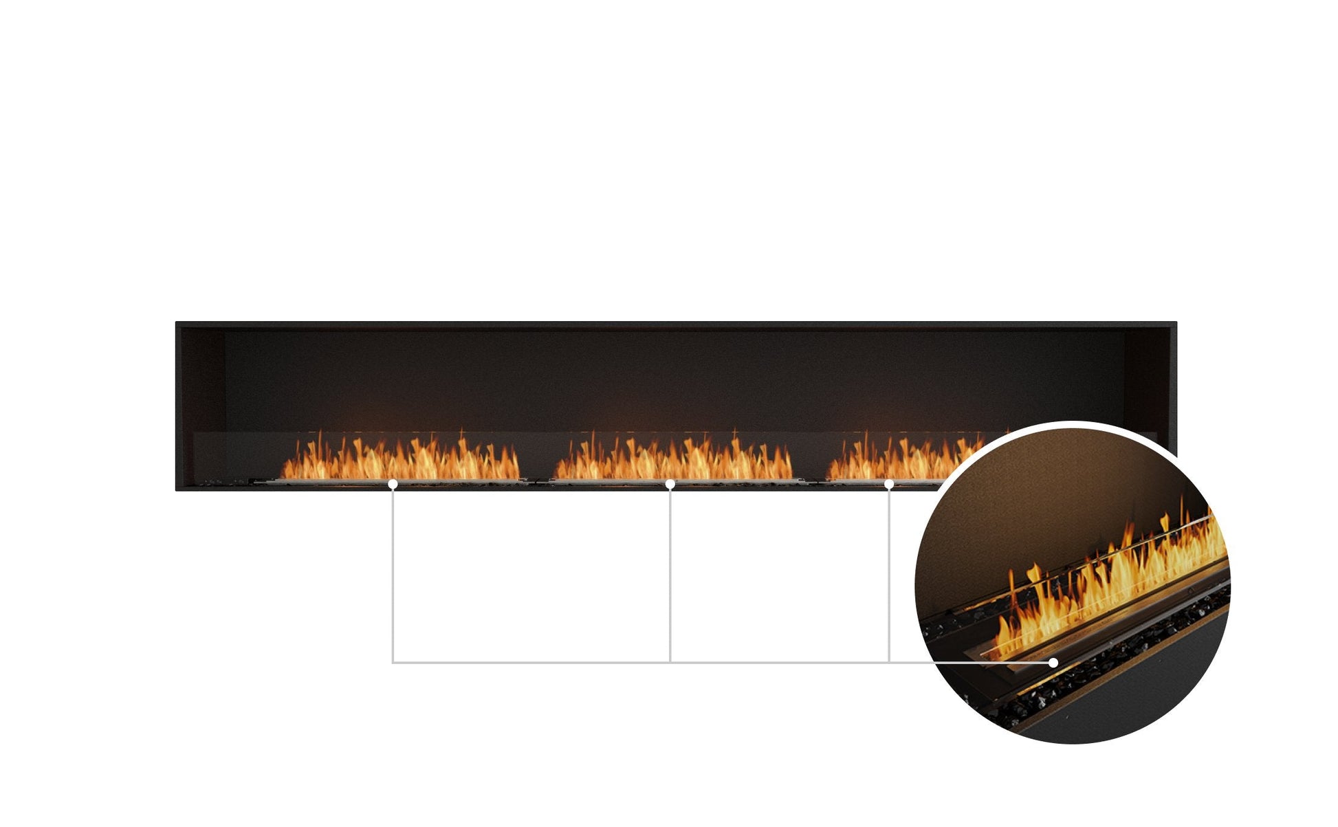 EcoSmart Fire Flex 122SS Fireplace Insert studio