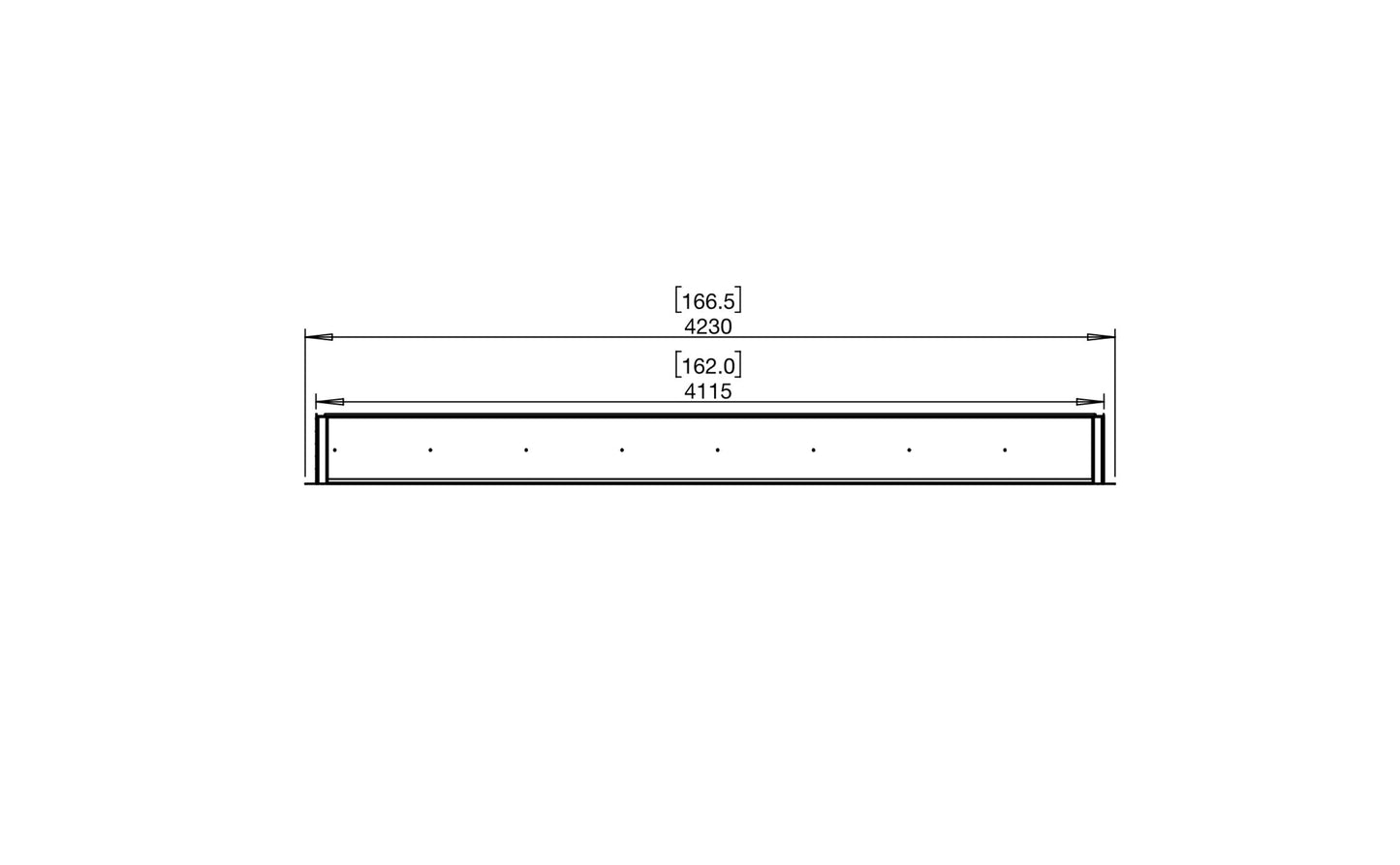 EcoSmart Fire Flex 158SS Fireplace Insert dimensions drawing
