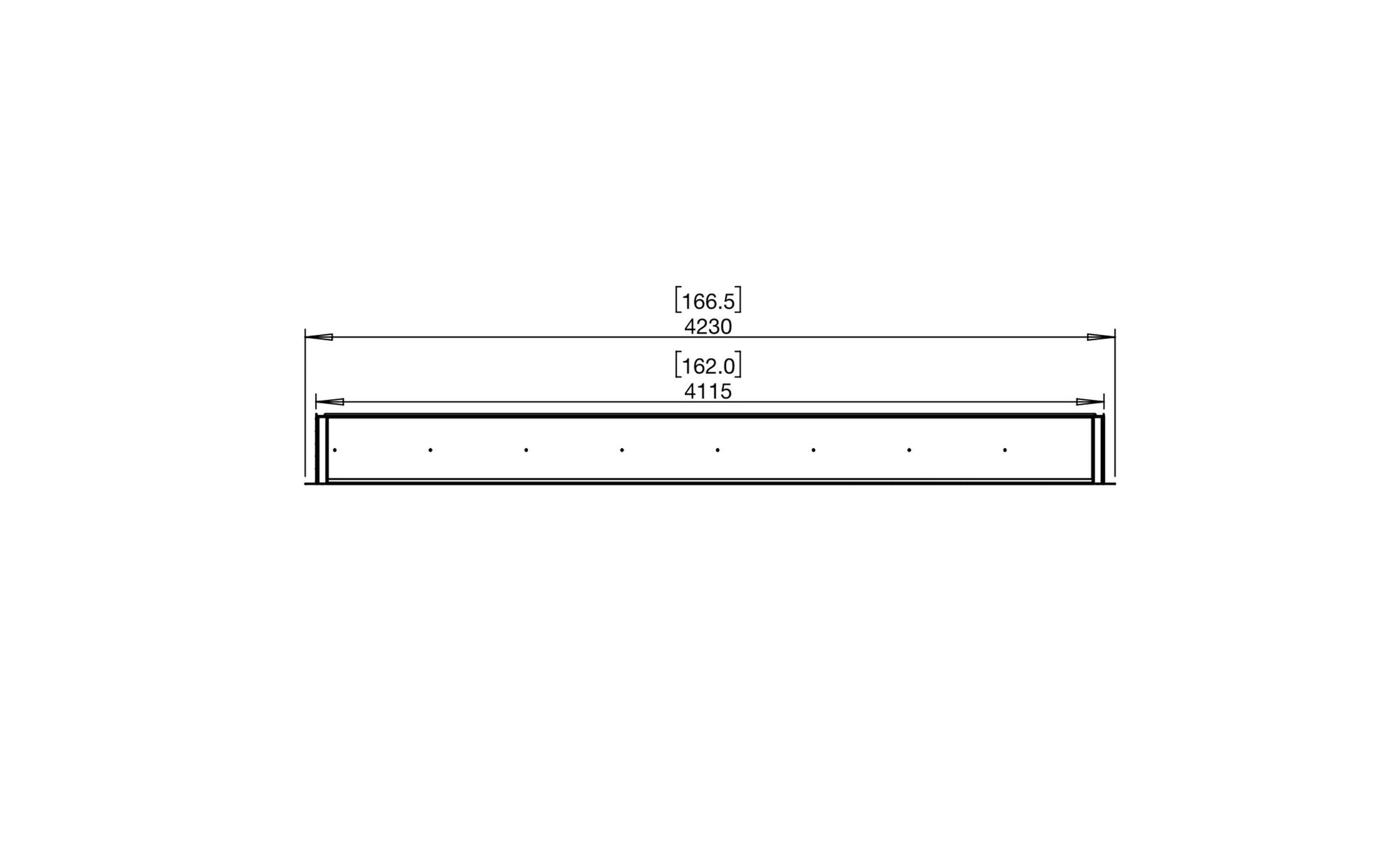EcoSmart Fire Flex 158SS Fireplace Insert dimensions drawing