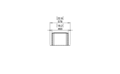 EcoSmart Fire Flex 18SS Fireplace Insert dimensions drawing