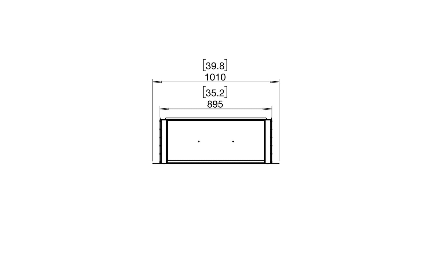 EcoSmart Fire Flex 32SS Fireplace Insert dimensions drawing