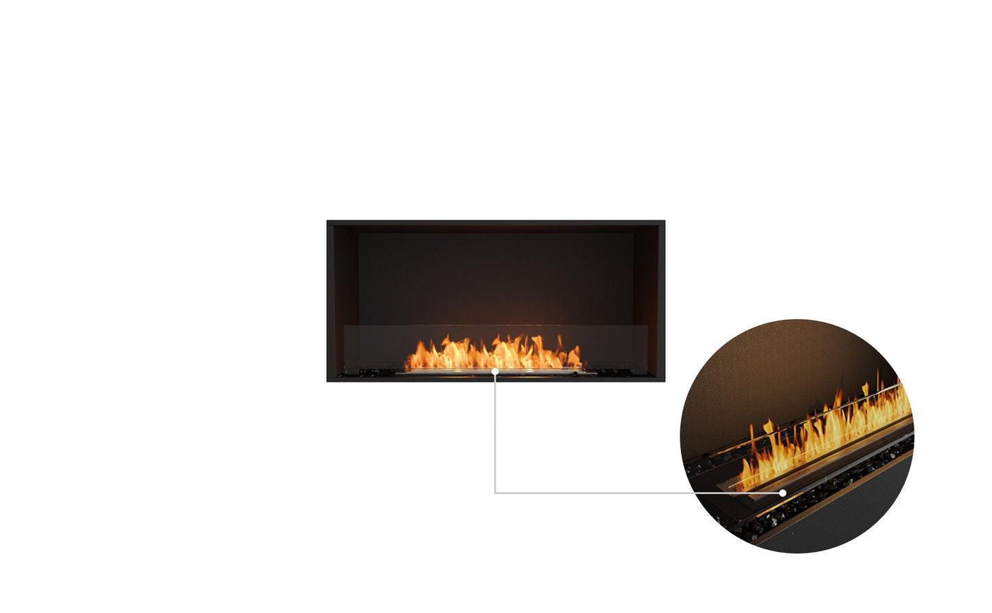 EcoSmart Fire Flex 42SS Fireplace Insert studio