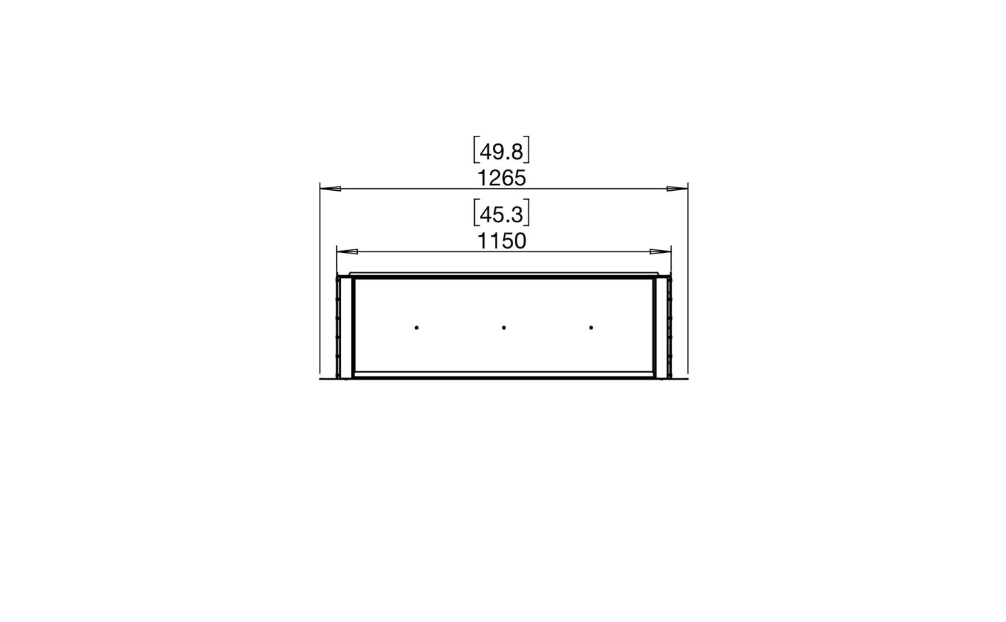 EcoSmart Fire Flex 42SS Fireplace Insert dimensions drawing