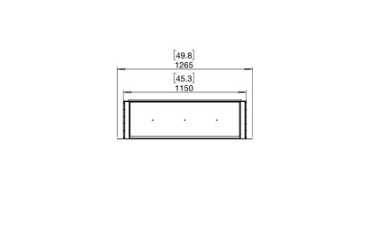 EcoSmart Fire Flex 42SS Fireplace Insert dimensions drawing