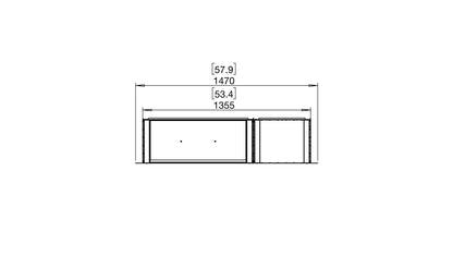 EcoSmart Fire Flex 50SS Fireplace Insert dimensions drawing