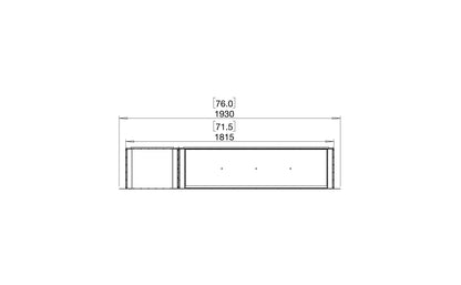 EcoSmart Fire Flex 68SS Fireplace Insert dimensions drawing