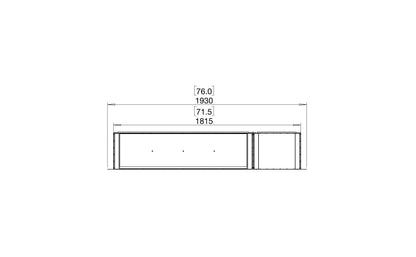 EcoSmart Fire Flex 68SS Fireplace Insert dimensions drawing