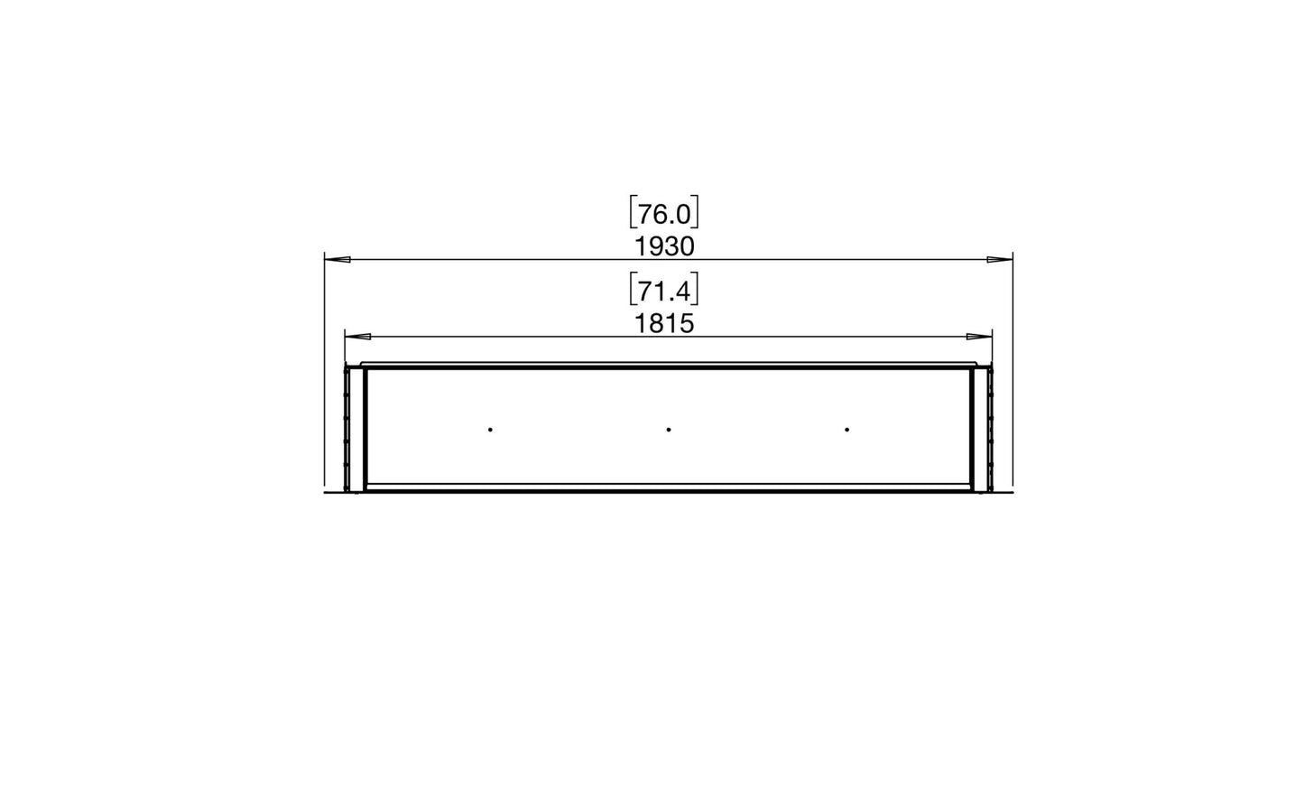 EcoSmart Fire Flex 68SS Fireplace Insert dimensions drawing