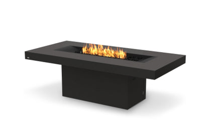 EcoSmart Fire Gin 90 (Dining) Fire Pit Table Graphite