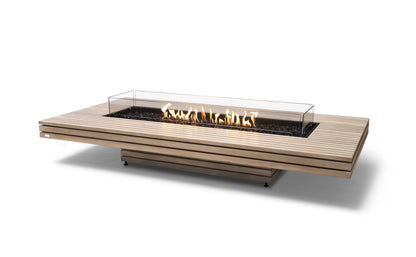 EcoSmart Fire Gin 90 (Low) Fire Pit Table Teak
