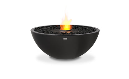 EcoSmart Fire Mix 850 Round Fire Pit Bowl, 85cm, Concrete, Outdoor, Bioethanol Graphite