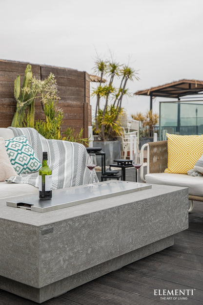 Elementi Kingsale Gas Fire Pit Table | Light Grey