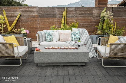 Elementi Kingsale Gas Fire Pit Table | Light Grey