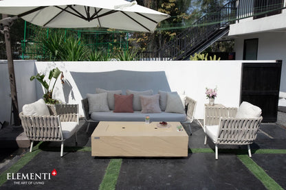 Elementi Colorado Gas Fire Pit Table | Sunlight Yellow