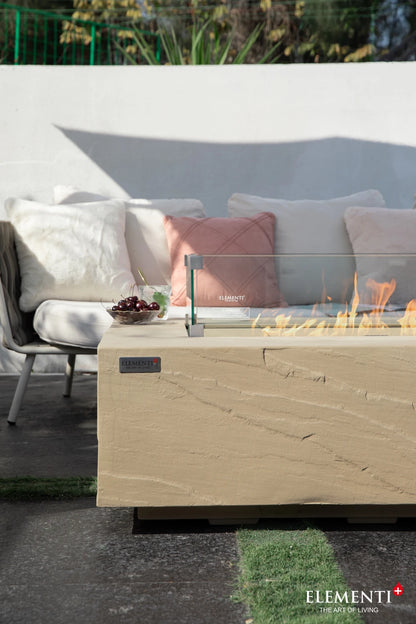 Elementi Colorado Gas Fire Pit Table | Sunlight Yellow