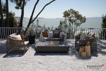 Elementi Cannes Gas Fire Pit Table | Dark Grey