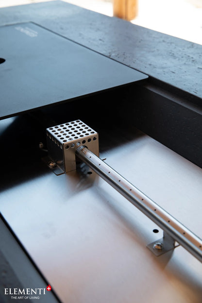 Elementi Positano Gas Fire Pit Table | Dark Grey