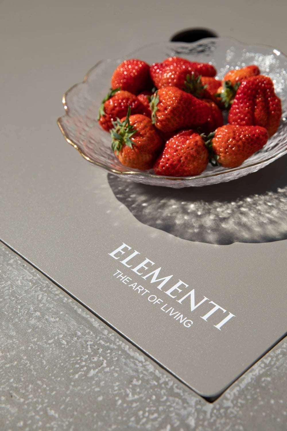 Elementi Monte Carlo Gas Fire Pit Table | Light Grey