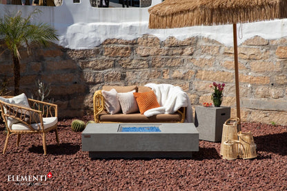 Elementi Monte Carlo Gas Fire Pit Table | Light Grey