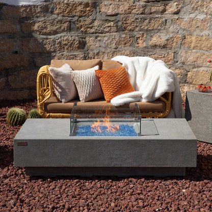 Elementi Monte Carlo Gas Fire Pit Table | Light Grey