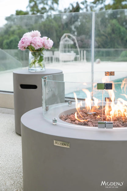 Elementi Tramore Gas Fire Pit Table | Light Grey
