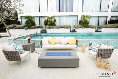 Elementi Meteora Gas Fire Pit Table | Space Grey