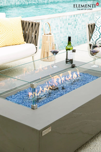 Elementi Meteora Gas Fire Pit Table | Space Grey