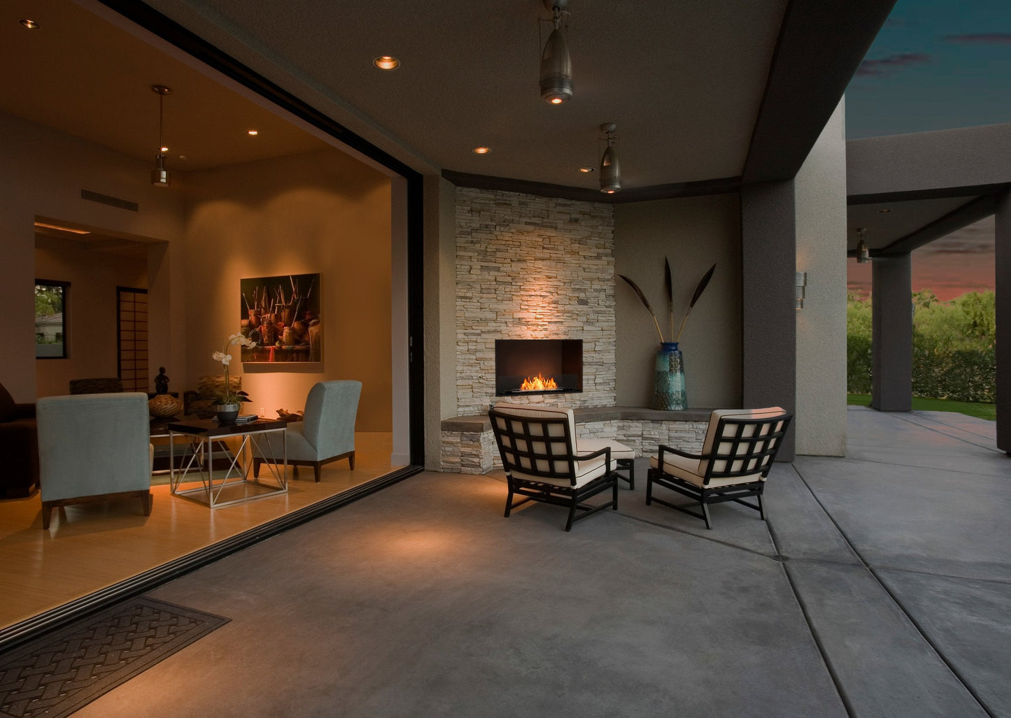 EcoSmart Fire Flex 32SS Fireplace Insert lifestyle