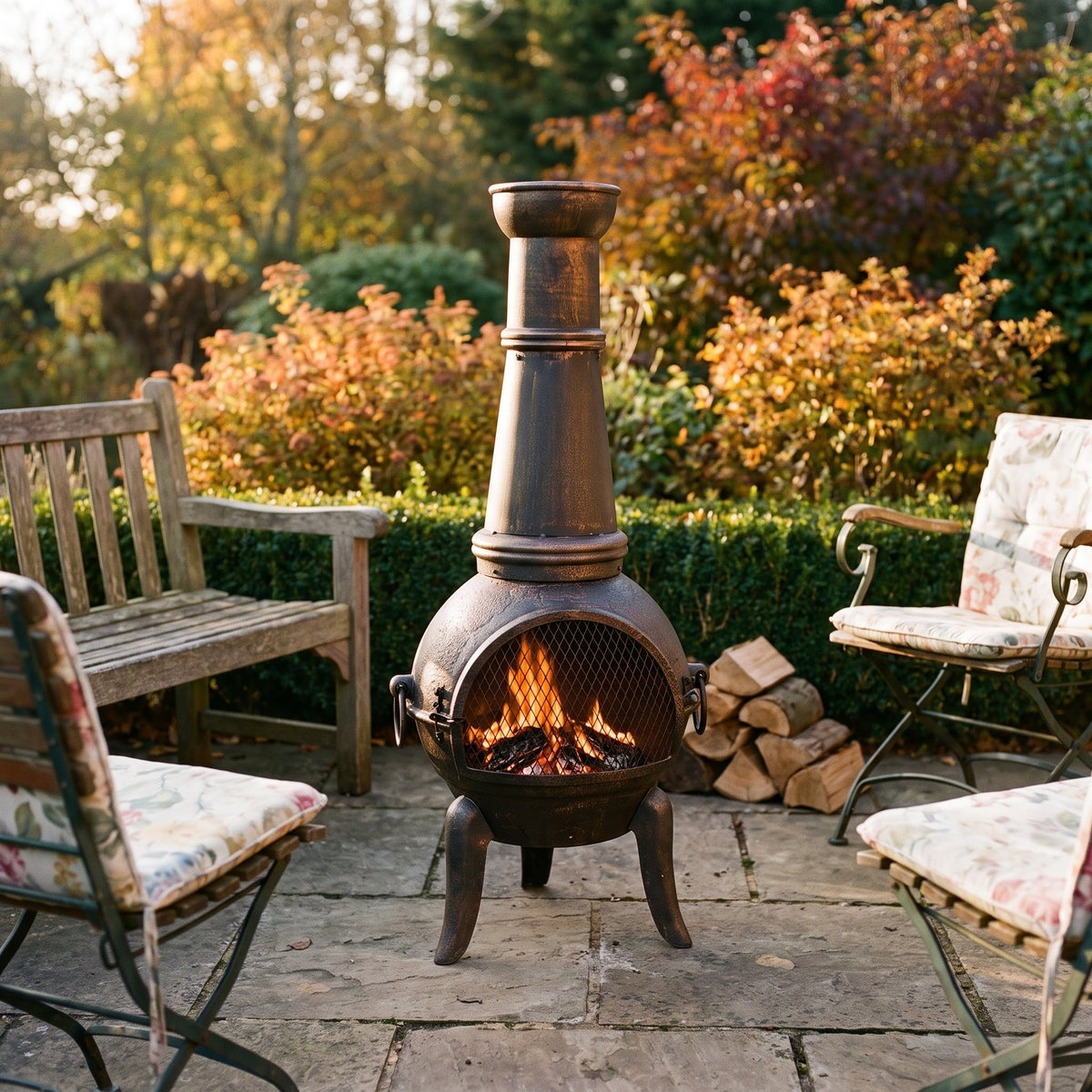 Gardeco Granada XL Cast Iron Chimenea
