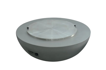 Elementi Lunar Bowl Gas Fire Pit Table | Light Grey