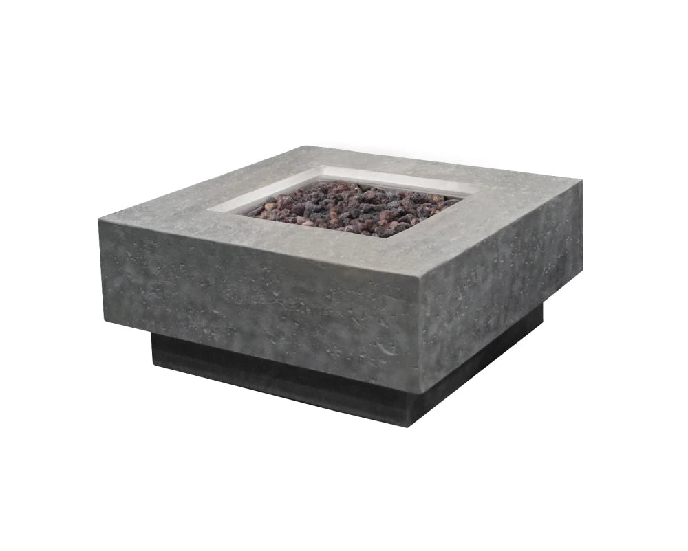 Elementi Manhattan Gas Fire Pit Table | Light Grey