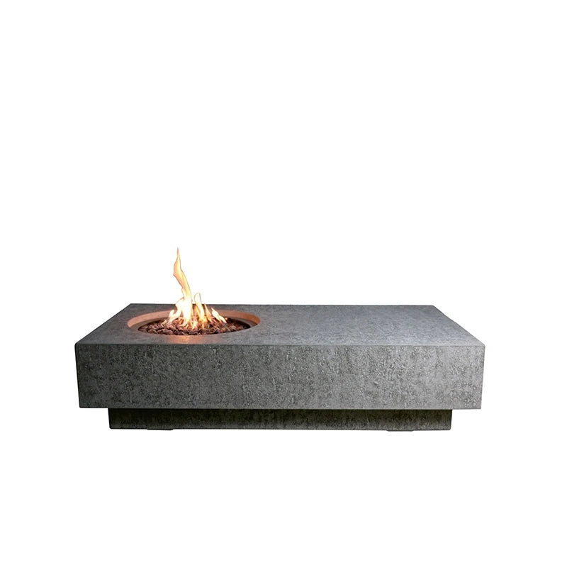 Elementi Metropolis Gas Fire Pit Table | Light Grey