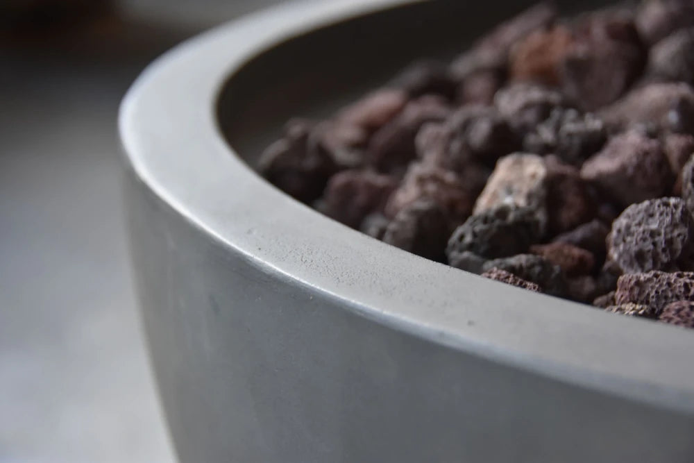 Elementi Nantucket Gas Fire Bowl | Light Grey