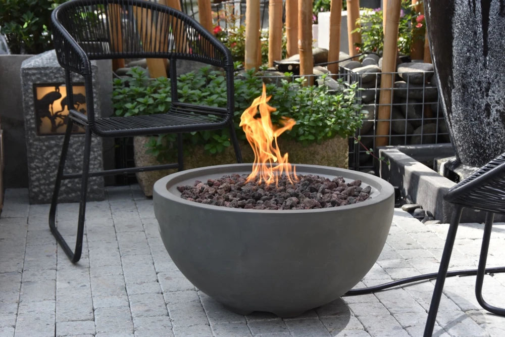 Elementi Nantucket Gas Fire Bowl | Light Grey