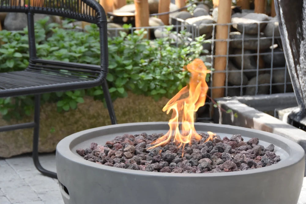 Elementi Nantucket Gas Fire Bowl | Light Grey