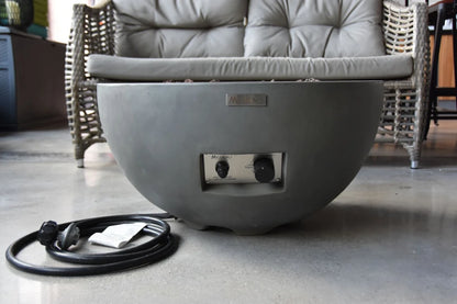 Elementi Nantucket Gas Fire Bowl | Light Grey