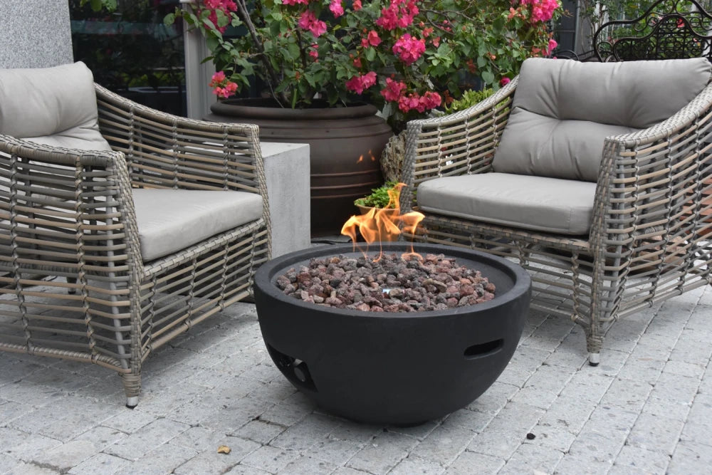 Elementi Jefferson Gas Fire Bowl | Black