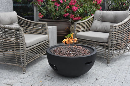 Elementi Jefferson Gas Fire Bowl | Black