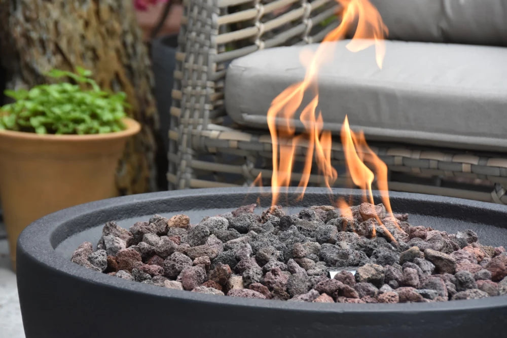 Elementi Jefferson Gas Fire Bowl | Black