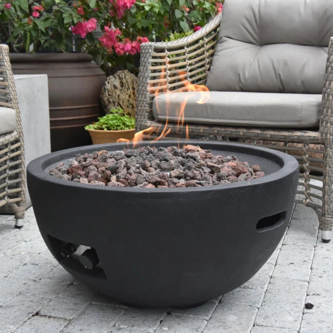 Elementi Jefferson Gas Fire Bowl | Black
