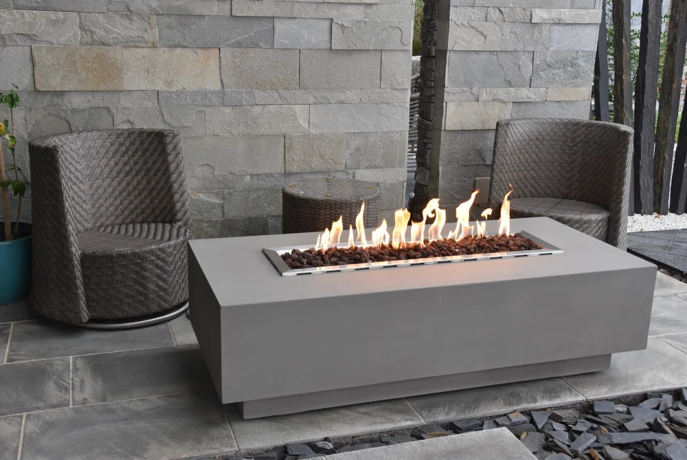 Elementi Granville Gas Fire Pit Table | Light Grey