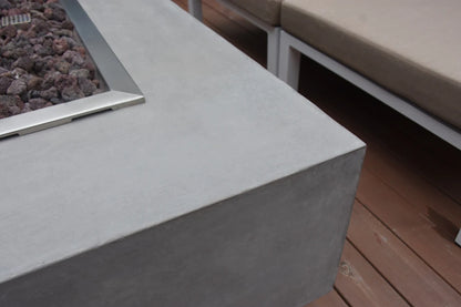 Elementi Granville Gas Fire Pit Table | Light Grey