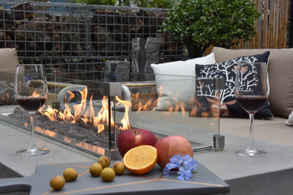 Elementi Granville Gas Fire Pit Table | Light Grey